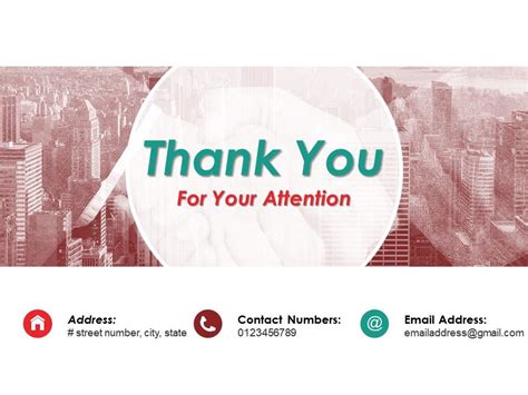 Thank You For Your Attention Slide PPT