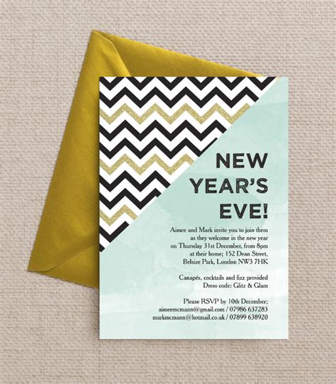 Printable & Printed New Year's Eve Party Invitations