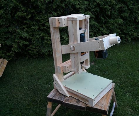 The Wooden Cordless Drill Press : 10 Steps (with Pictures) - Instructables