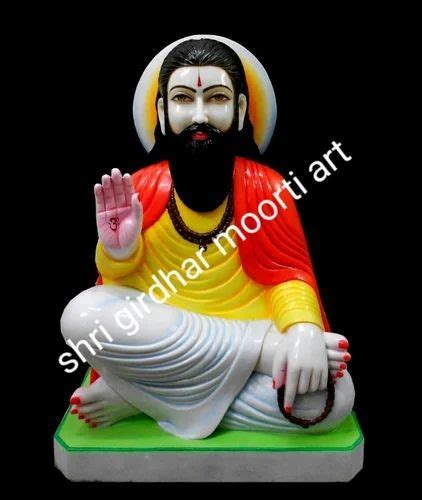 White marble sant ravidas statue, Size/Dimension: 1 Feet To 7 Feet More ...