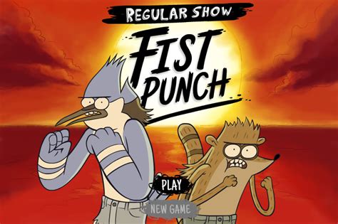 Screenshot of Regular Show: Fist Punch (Browser, 2013) - MobyGames