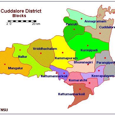 , Cuddalore district map. | Download Scientific Diagram