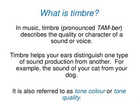 What is Timbre? – The Answer May Surprise You! - Home Studio Basics