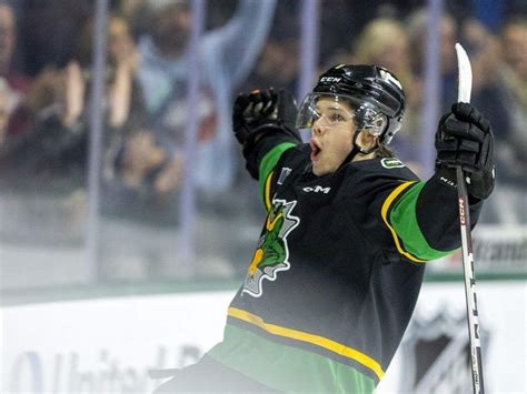 Easton Cowan is now one game from London Knights' point-streak record ...