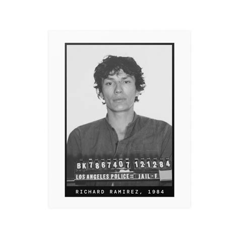 Richard Ramirez, 1984 Serial Killer Mugshot Poster – Vendor Company