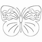 Wild Butterfly Coloring Page – Cool Outline sketch template