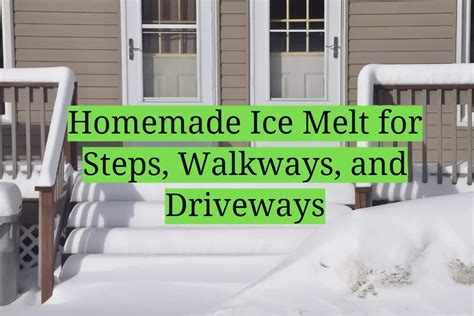 Homemade Ice Melt for Steps, Walkways, and Driveways - HomeProfy