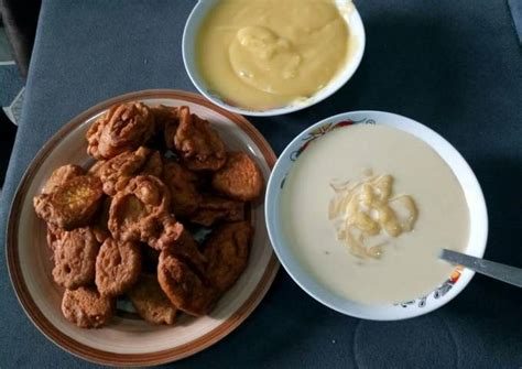 Akara and Akamu served with full cream milk Recipe by Stretchy4.0 - Cookpad