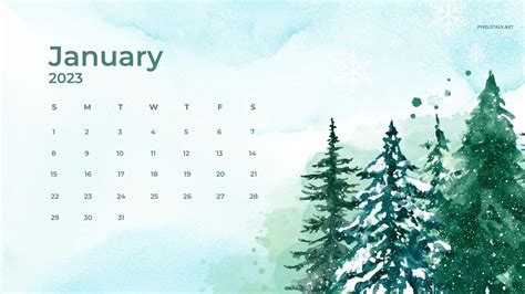 January 2023 Calendar Wallpapers - Top Free January 2023 Calendar ...