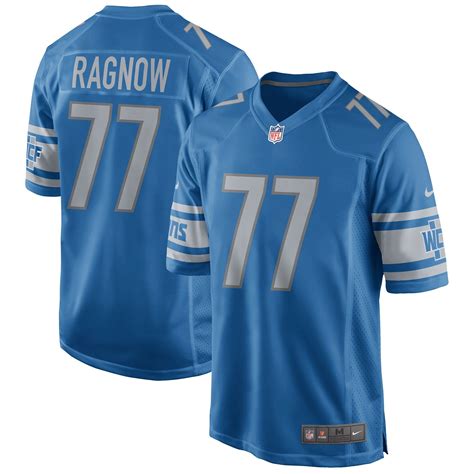 Men's Detroit Lions Frank Ragnow Nike Blue Game Jersey | Detroit lions ...