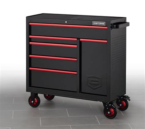 Craftsman 41" 6-Drawer Soft-Close Rolling Tool Cabinet - Black | Shop ...