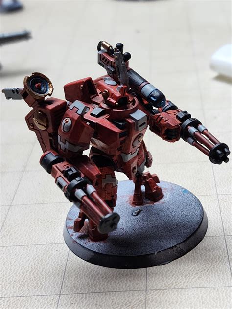 so after my stealth suit I painted a crisis, thoughts? : r/Tau40K