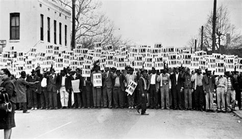 The Memphis sanitation strike, 1968