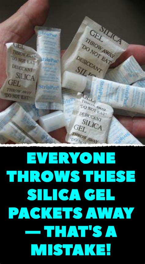 Everyone Throws These Silica Gel Packets Away — That’s A Mistake! | Silica gel, Silica packets ...