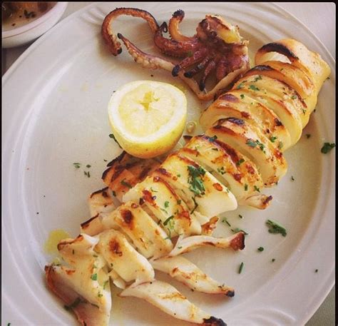 garlicky grilled squid stuffed with feta cheese | Culinary Concoctions ...