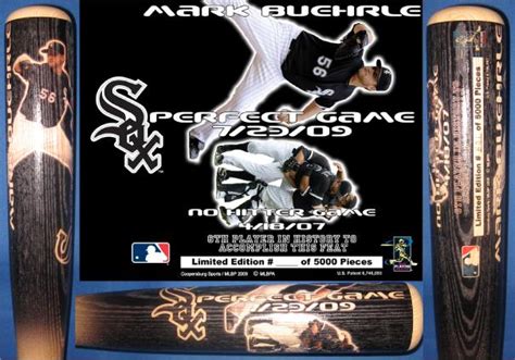 BEUHRFECT - Mark Buehrle Perfect Game Commemorative Bat - Big Time Bats