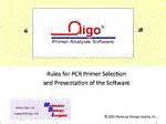 Primer Design with Oligo Primer Analysis Software v. 7