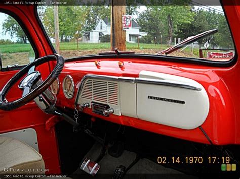 Tan Interior Dashboard for the 1951 Ford F1 Pickup Custom #54635790 | GTCarLot.com