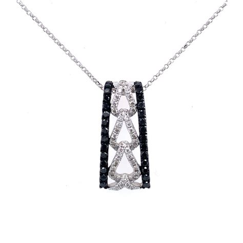 Black & White Diamond Necklace