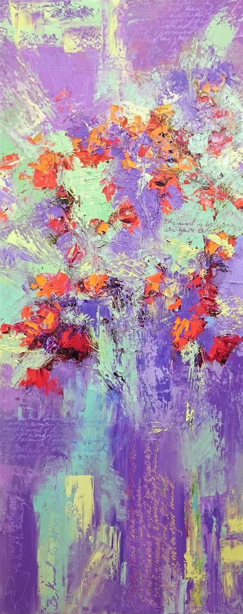 Purple Abstract, Conceptual Art, Oil painting Painting by Patricia ...