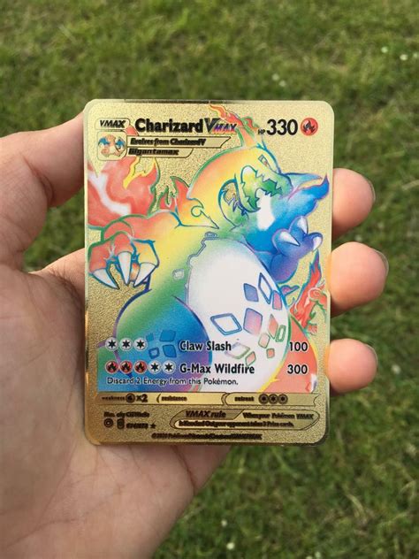 Champions path charizard vmax ultra rare Pokémon tcg gold custom made ...