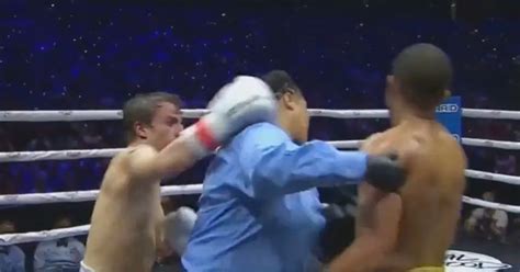 YouTube star punches female referee while being stopped in boxing debut - Mirror Online