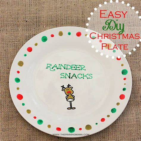 Easy DIY Santa Cookie Plate • The Pinning Mama