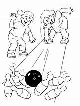 Bowling Coloring Pages Kegel Malvorlage Ausmalbilder Color Printable  sketch template