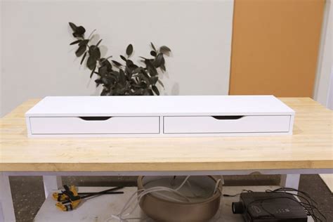 Custom DIY IKEA Hack Floating Desks! — The Sorry Girls | Ikea diy, Ikea floating desk, Diy ikea ...