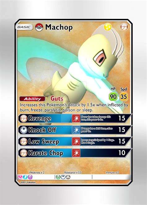 Pokemon Card - #66 Machop Shiny by Nova-Nebulas on DeviantArt