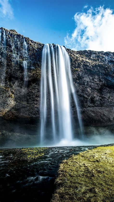 Seljalandsfoss Wallpaper 4K, Waterfalls, Iceland, Water Stream