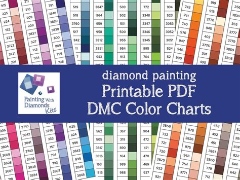 5D À faire soi-même Diamant Peinture Color chart square/round Diamant Broderie DMC Diagramme ...