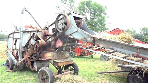 Threshing Machines in Operation - YouTube