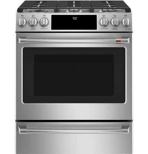 GE Cafe CGS700P2MS1 30" Slide-In Gas Oven with Convection Range ...