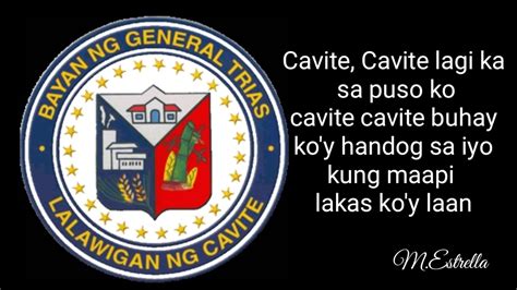 Himno Ng Cavite Lyrics