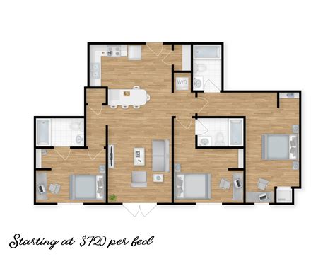 Floor Plans | The Sawyer Apartments In Missoula