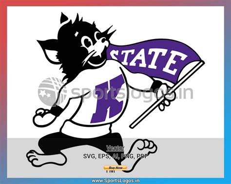 Kansas State Wildcats - 1955-1974, NCAA Division I (i-m), College Sports Vector / SVG Logo in 5 ...