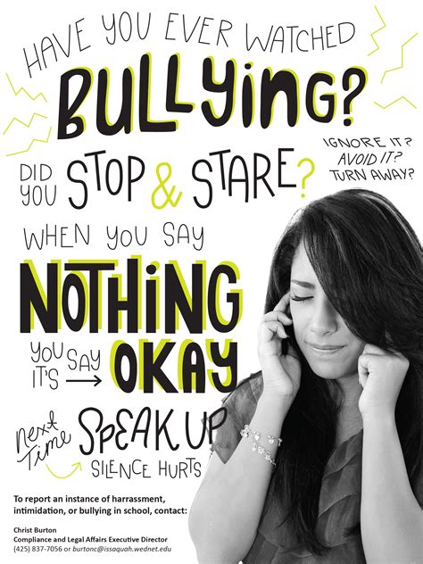 Speak Up, Silence Hurts Anti-Bullying Posters on Behance