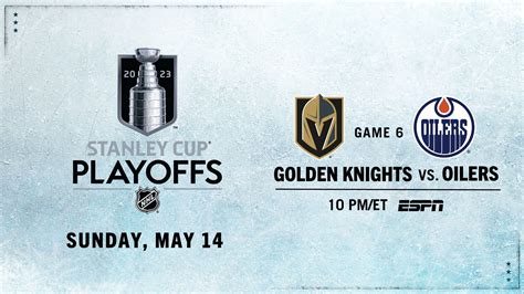 2023 Stanley Cup Playoffs Continue Sunday with Vegas Golden Knights vs ...