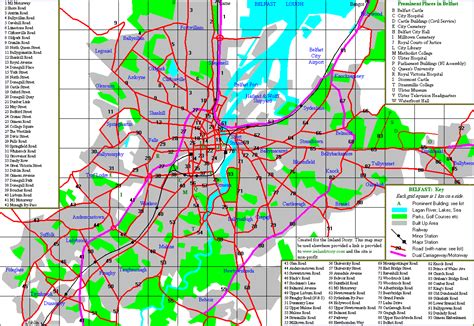 Belfast Street Map