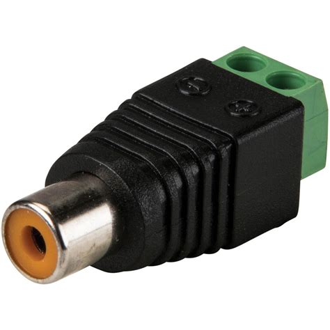 RCA Male to Screw Terminal Connector