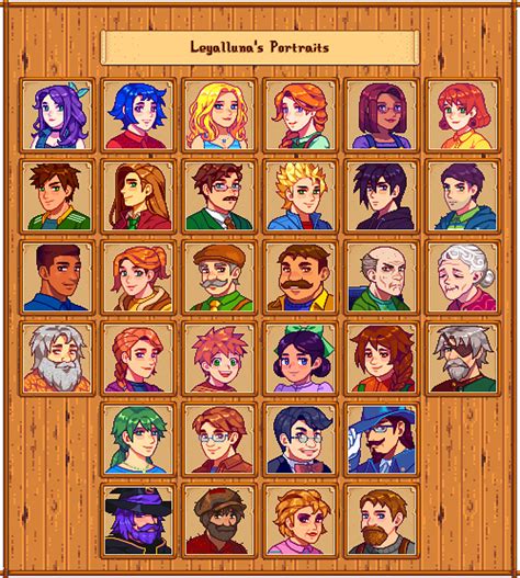 Anime Stardew Valley Character Portraits Hey guys in today s stardew ...