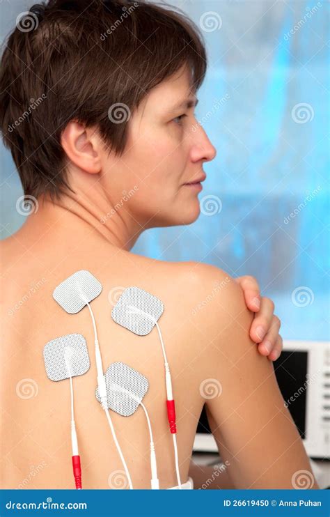 Electrodes of tens device stock photo. Image of care - 26619450