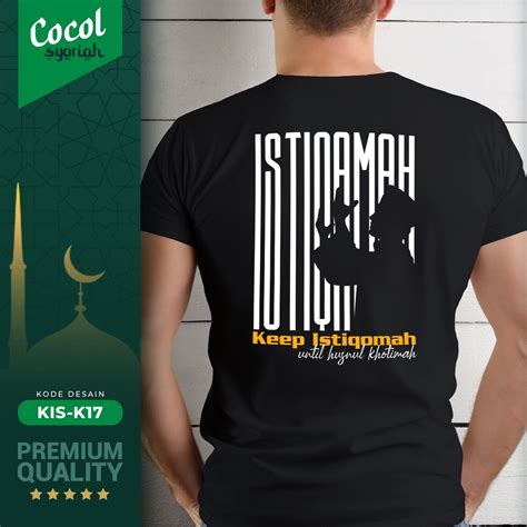 Jual Kaos Islami Desain Keep Istiqomah | Shopee Indonesia