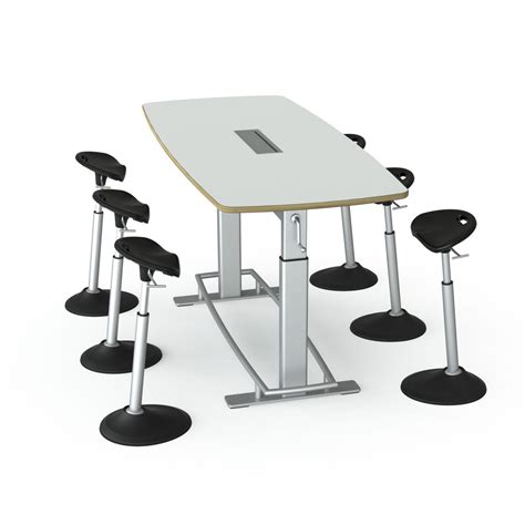 Focal Upright Confluence Ergonomic Height-Adjustable Conference Table ...