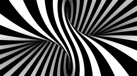 Download Optical Illusion Abstract Black & White 8k Ultra HD Wallpaper