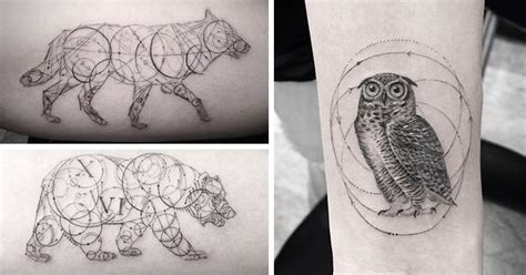 Stunning Geometric Line Tattoos By Dr. Woo