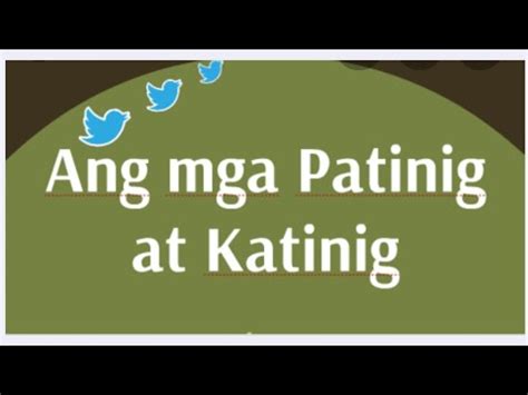 Foreigners Guide in Learning Patinig at Katinig of Philippine Alphabet ...