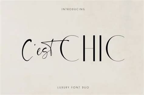 Chic Font - FreeDaFonts