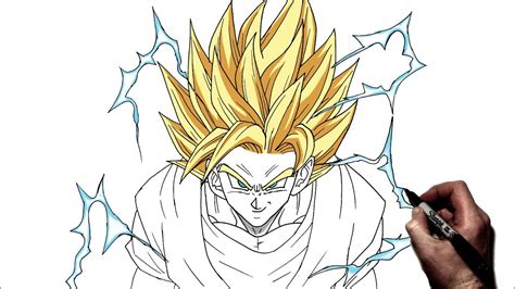 How To Draw Goku SSj2 | Step By Step | Dragonball - YouTube